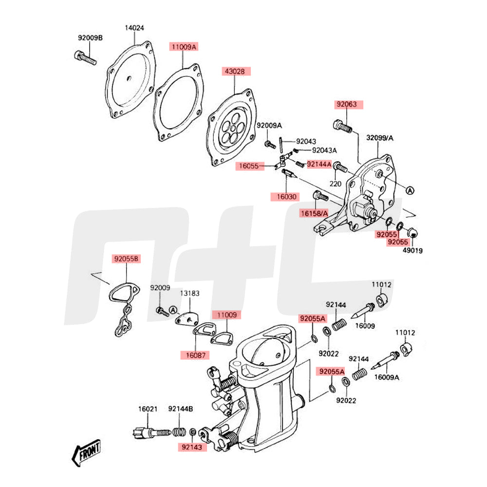 28mm Carburetor Rebuild Kit For PWK28 KEIHIN OKO - Spare Jets & Repair Parts - Partsebuy