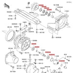 WSM Kawasaki 1200 & 1500 Jet Pump Repair Kit (2007 - 2011)