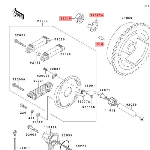 HOT PRODUCTS Kawasaki 440 & 550 Flywheel Repair Kit