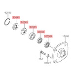 WSM Kawasaki 550 - 1500 Intermediate Bearing Housing Repair Kit (1988 - 2024)