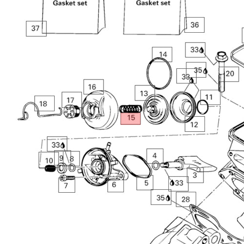 WSM Seadoo 800 & 951 Power Valve Compression Spring (1998 - 2005)