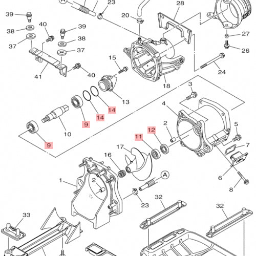 WSM Yamaha 1050 Jet Pump Repair Kit (2017 - 2024)