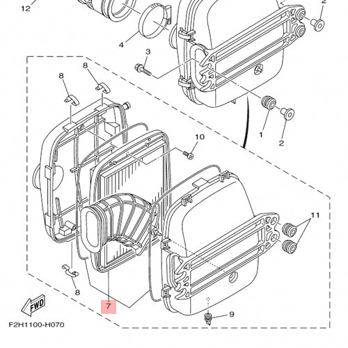 WSM Yamaha 1800 & 1900 Air Filter (2008 - 2024)