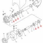 WSM Yamaha 1800 & 1900 Intermediate Bearing Housing Repair Kit (2008 - 2024)