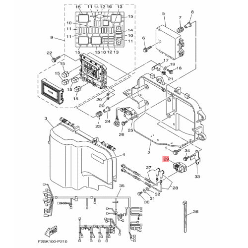 YAMAHA Genuine 1100, 1800 & 1900 Starter Solenoid (2015 - 2026)