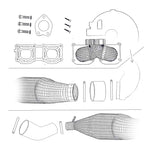 BLOWSION Factory Pipe Standard Water Screw Kit With Cross Bar