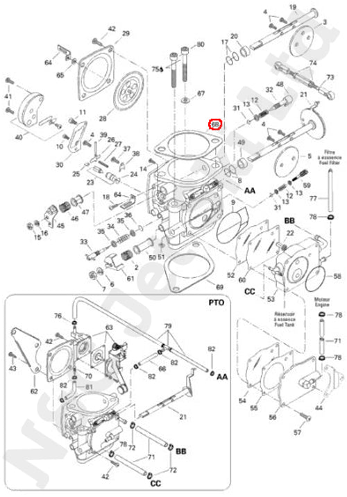 COMETIC 50mm Mikuni Carb Base Gasket (Fibre)