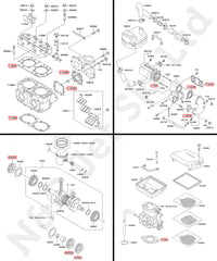 COMETIC Kawasaki 550 (Post 1991) Full Gasket Kit With Crank Seals