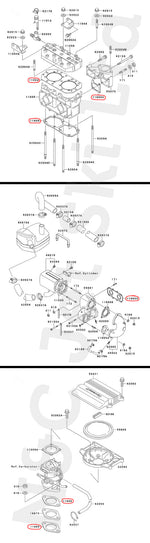 COMETIC Kawasaki 550 (Pre 1991) Top Gasket Kit