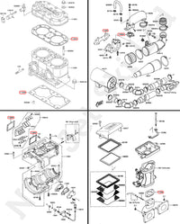 COMETIC Kawasaki 650SX Full Gasket Kit