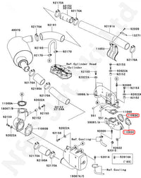 COMETIC Kawasaki 650, 750 & 800 Exhaust Manifold Gasket