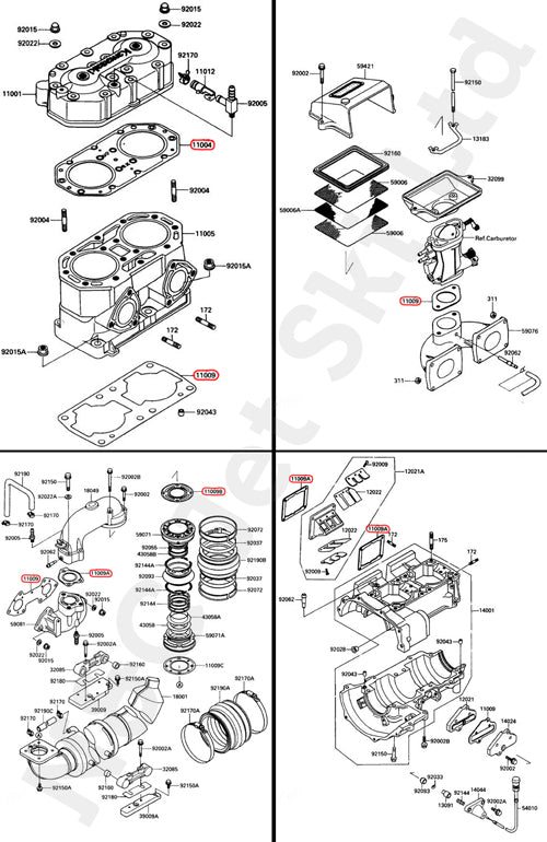 COMETIC Kawasaki 650 SC, TS & X-2 Full Gasket Kit