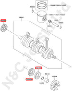 COMETIC Kawasaki 900 & 1100 Crank Seal Set