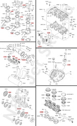 COMETIC Kawasaki Ultra Full Gasket Kit With Crank Seals