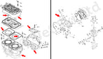 COMETIC Seadoo 720 Top Gasket Kit