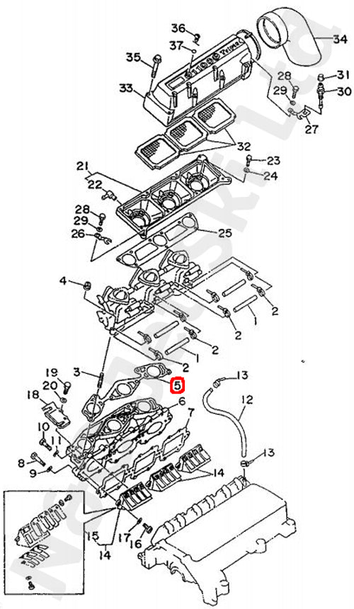 COMETIC Yamaha 1100 Inlet Manifold Gasket