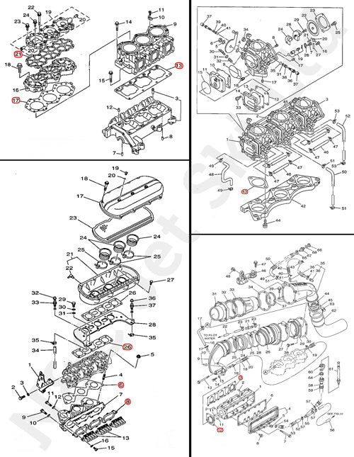COMETIC Yamaha 1200 Top Gasket Kit