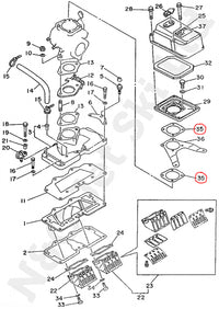 COMETIC Yamaha 650 & 701 Single Carb Air Cooler Cover Gasket
