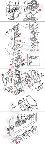 COMETIC Yamaha 650 Full Gasket Kit With Crank Seals