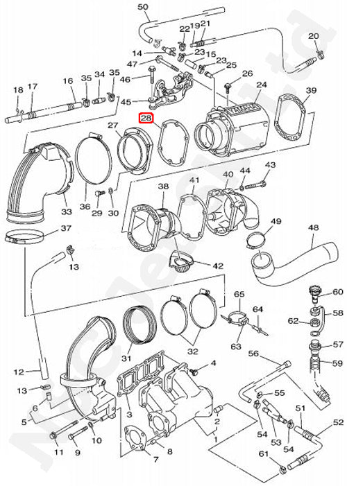 COMETIC Yamaha 701 & 760 Exhaust Outer Cover Gasket