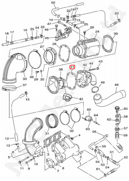COMETIC Yamaha 701 Exhaust Outer Cover Gasket