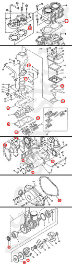 COMETIC Yamaha 701 Single Carb Full Gasket Kit With Crank Seals