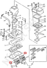 COMETIC Yamaha 701 Single Carb Reed Gasket