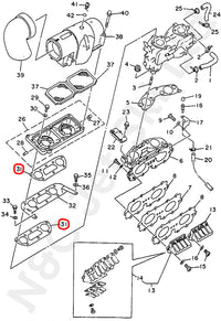 COMETIC Yamaha 701 Twin Carb Air Box Cover Gasket