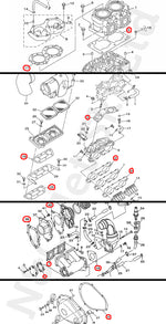 COMETIC Yamaha 701 Twin Carb Full Gasket Kit (Superjet etc.)