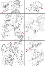 COMETIC Yamaha 701 Twin Carb Full Gasket Kit With Crank Seals (XL700 etc.)