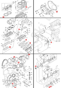 COMETIC Yamaha 701 Twin Carb Full Gasket Kit With Crank Seals (XL700 etc.)
