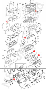 COMETIC Yamaha 701 Twin Carb Top Gasket Kit (Superjet etc.)