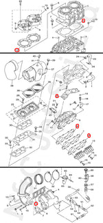COMETIC Yamaha 701 Twin Carb Top Gasket Kit (XL700 etc.)
