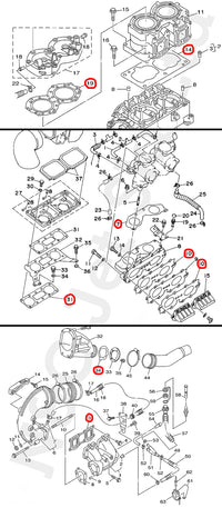 COMETIC Yamaha 760 Top Gasket Kit