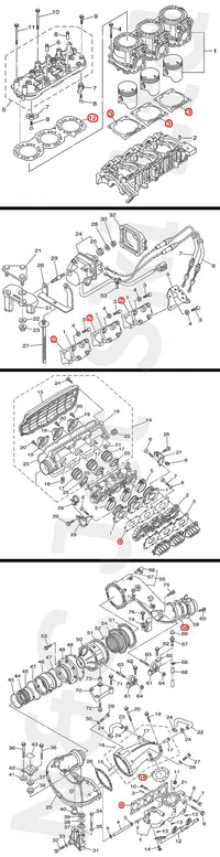 COMETIC Yamaha GP1300R Top Gasket Kit