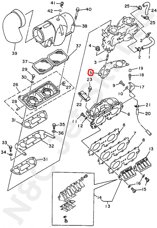 COMETIC Yamaha Twin Carb 701 Carb To Manifold Gasket