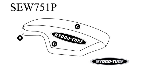 HYDRO-TURF Chin Pad Cover for Yamaha Superjet & FX1