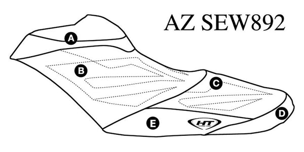 HYDRO-TURF Premier Seat Cover for Seadoo RXP-X 260, RXP-X 300 & GTR-X 230