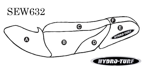 HYDRO-TURF Seat Cover for Kawasaki 1100 STX
