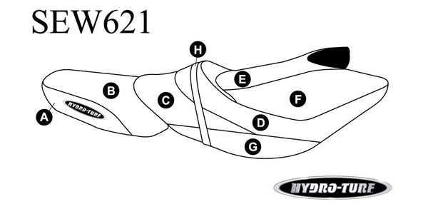 HYDRO-TURF Seat Cover for Kawasaki Ultra 310R & 310X SE