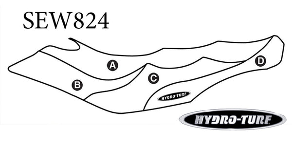 HYDRO-TURF Seat Cover for Seadoo GTI 4-Tec, GTI, GTI SE 130 & 155 & Wake 155