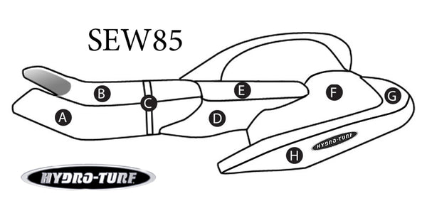 HYDRO-TURF Seat Cover for Seadoo LRV