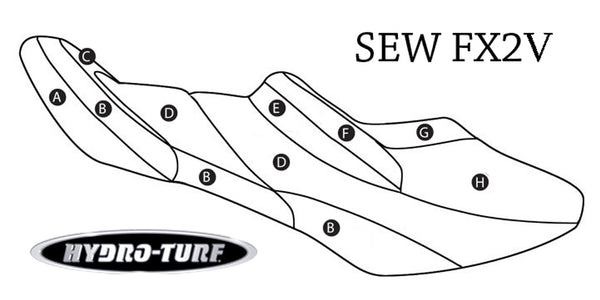 HYDRO-TURF Seat Cover for Yamaha FX HO Cruiser