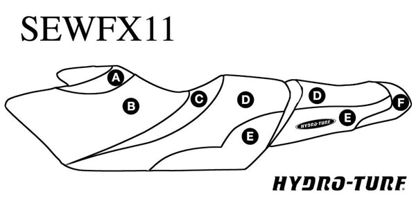 HYDRO-TURF Seat Cover for Yamaha FX HO, FX SHO & FX SVHO