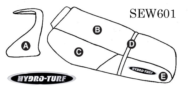 HYDRO-TURF Seat & Cowling Cover for Kawasaki 1100 ZXi