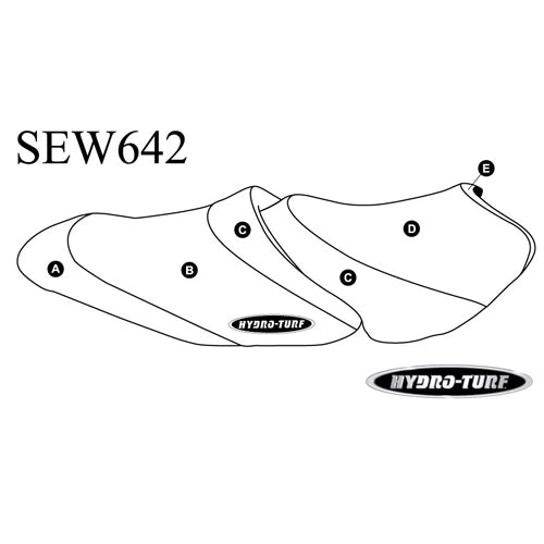 HYDRO-TURF Seat Cover for Kawasaki STX-160 & STX-160X (2020-2022)