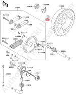 KAWASAKI Genuine 440 & 550 Flywheel Key