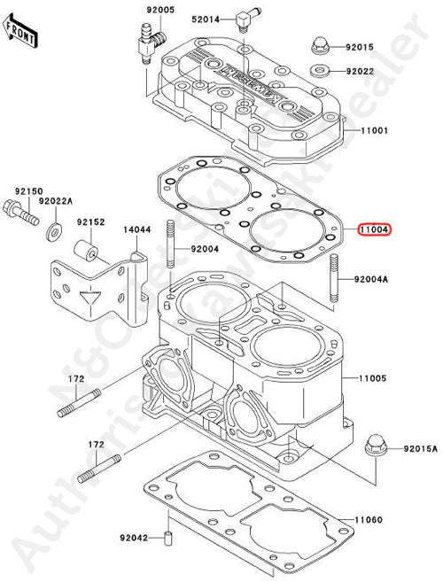 KAWASAKI Genuine 800 Cylinder Head Gasket