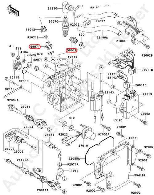 KAWASAKI Genuine Electric Box Joint