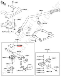 KAWASAKI Genuine Upper Switch Casing